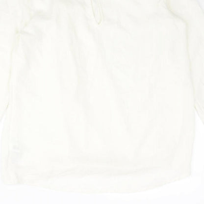 Womens UK Size 6 NEXT Ivory Basic Blouse