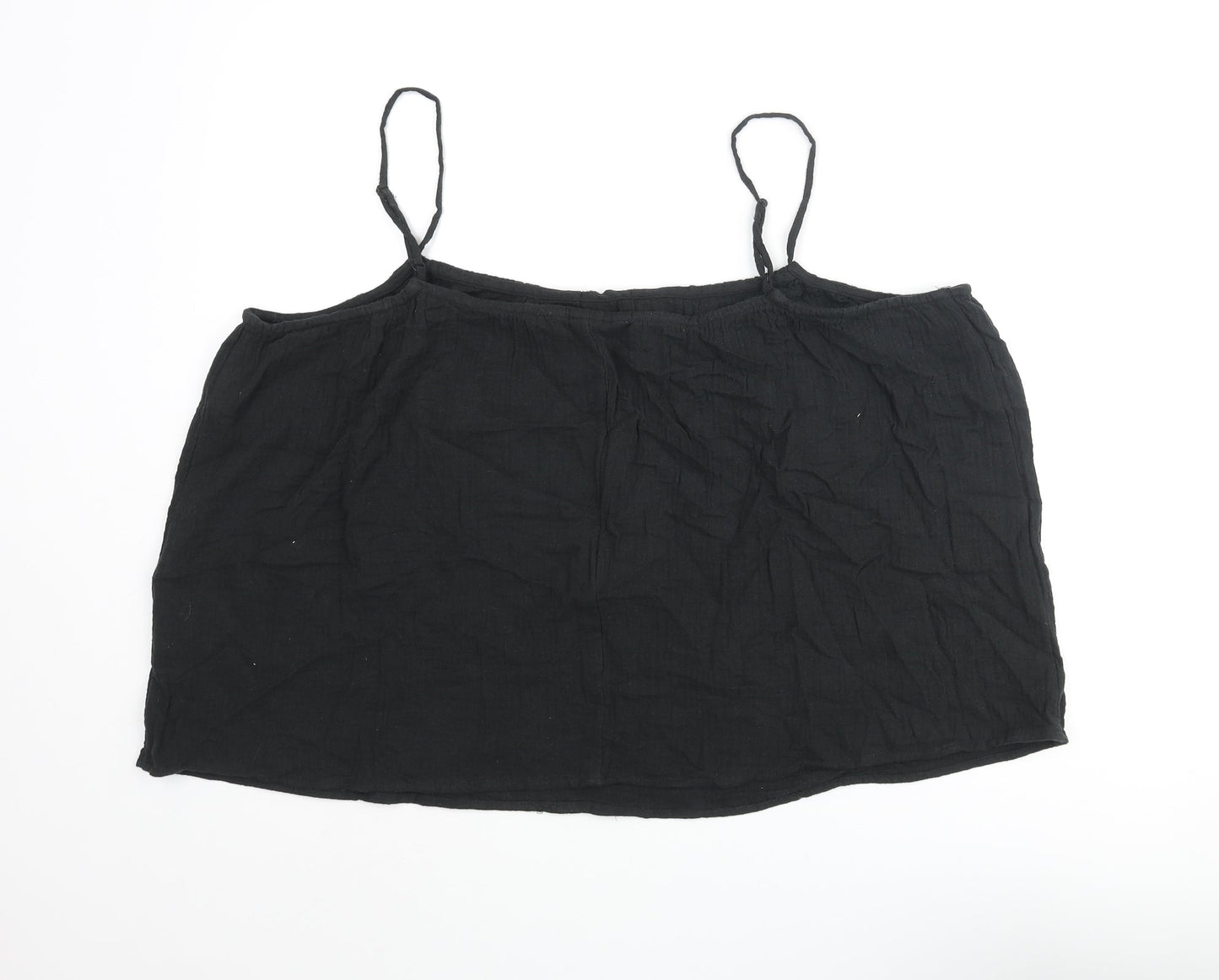 Womens UK Size L H&M Black Camisole Blouse