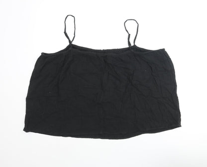 Womens UK Size L H&M Black Camisole Blouse