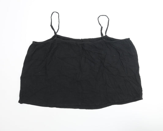 Womens UK Size L H&M Black Camisole Blouse