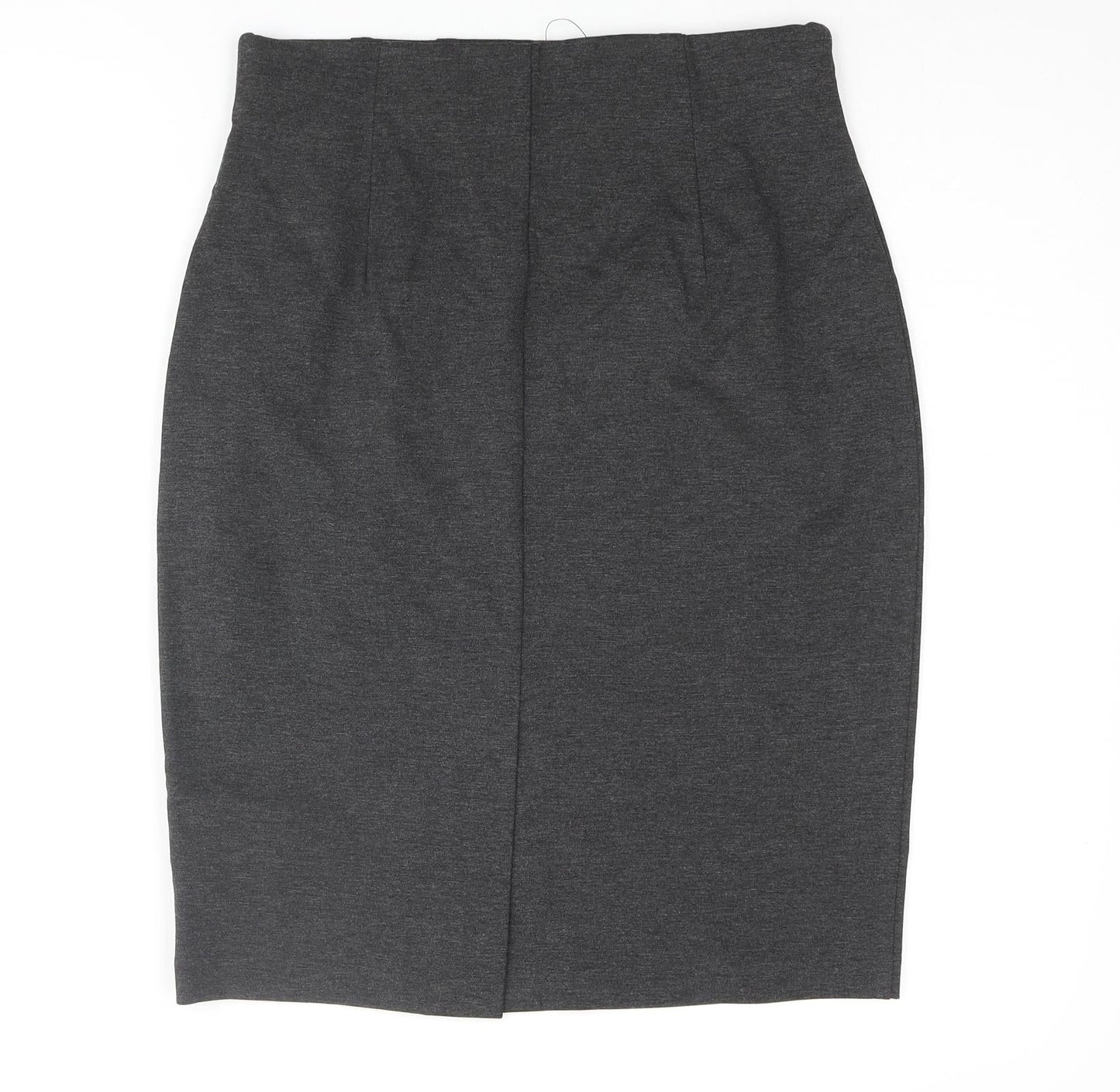 Marks and Spencer Womens Grey Viscose Straight & Pencil Skirt Size 10