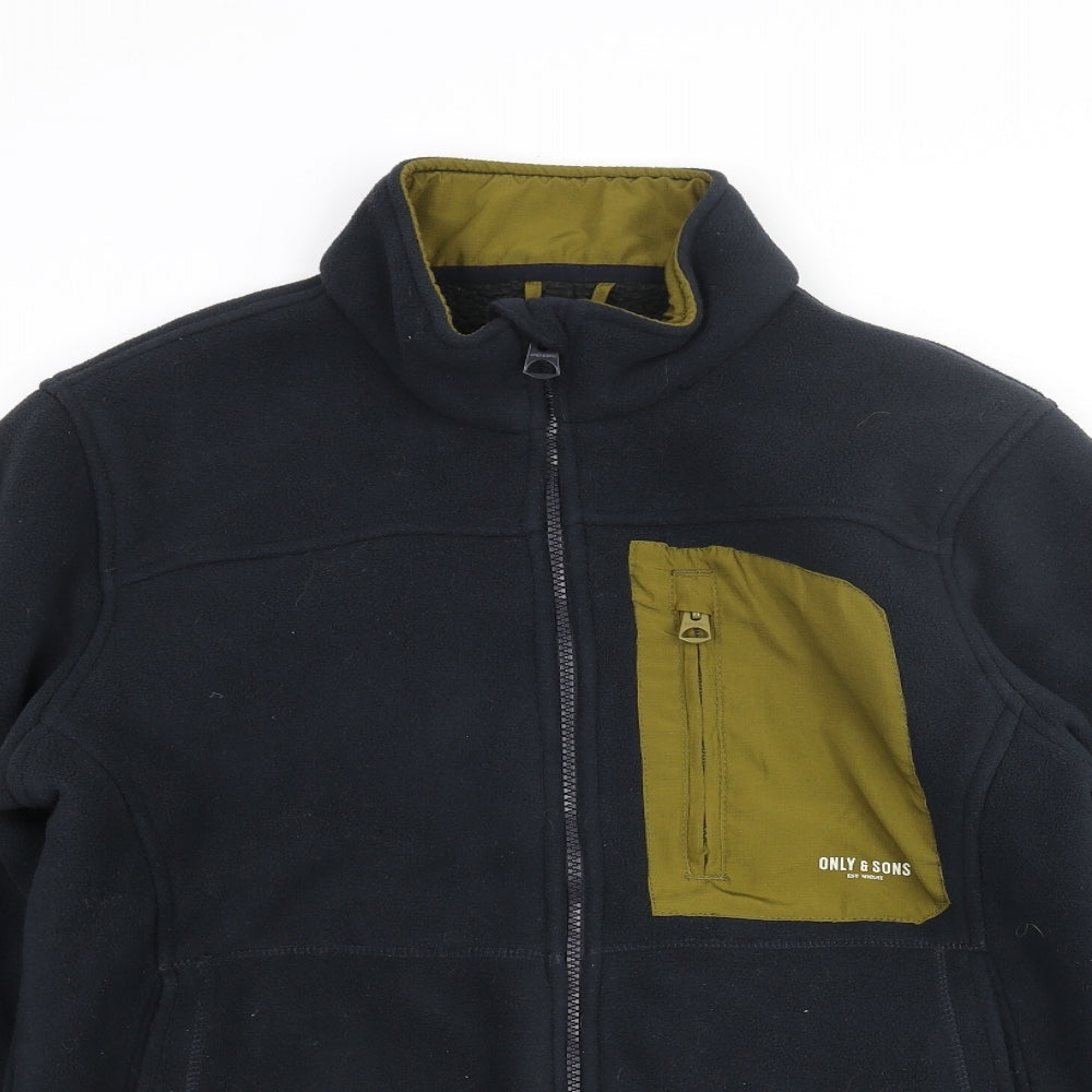 Mens UK Size M ONLY & SONS Black Jacket