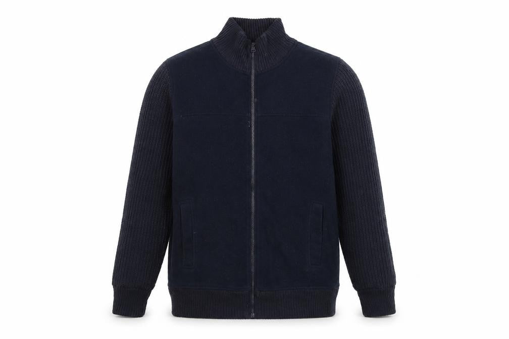 Mens UK Size S EWM Blue Full Zip Jumper
