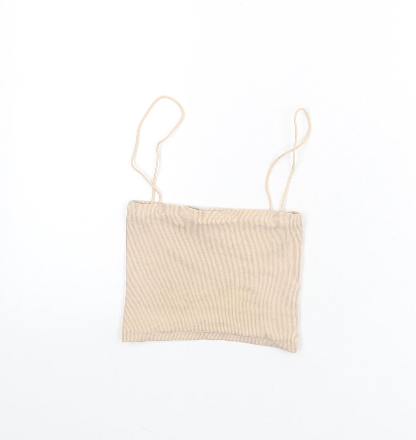 Womens UK Size S Zara Beige Camisole Tank