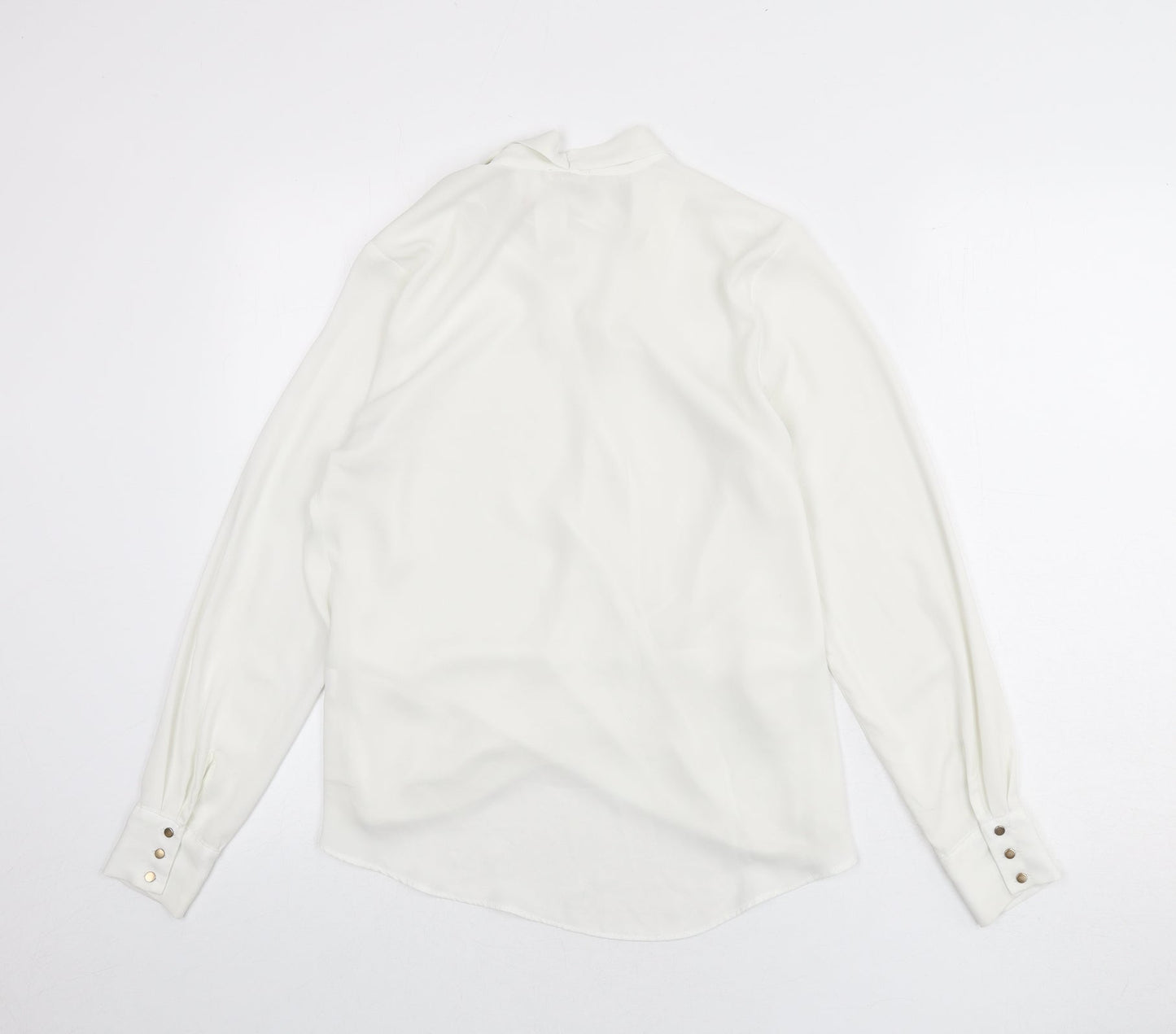 Womens UK Size 8 River Island White Basic Blouse