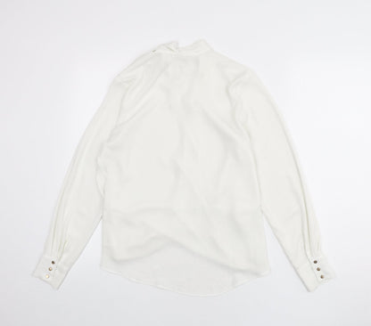 Womens UK Size 8 River Island White Basic Blouse