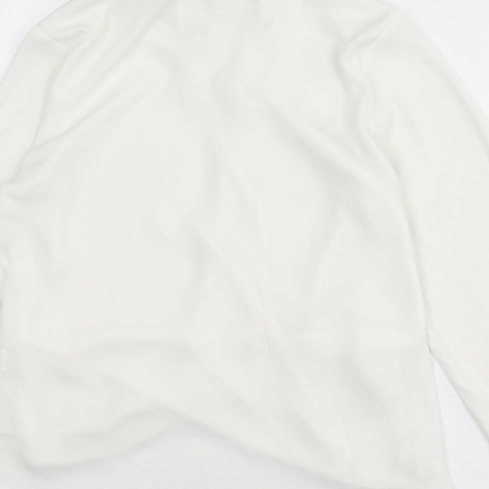 Womens UK Size 8 River Island White Basic Blouse