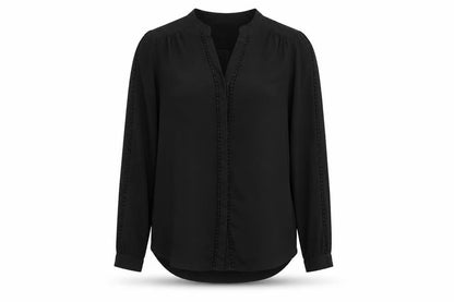 Womens UK Size 10 Wallis Black Basic Button-Up