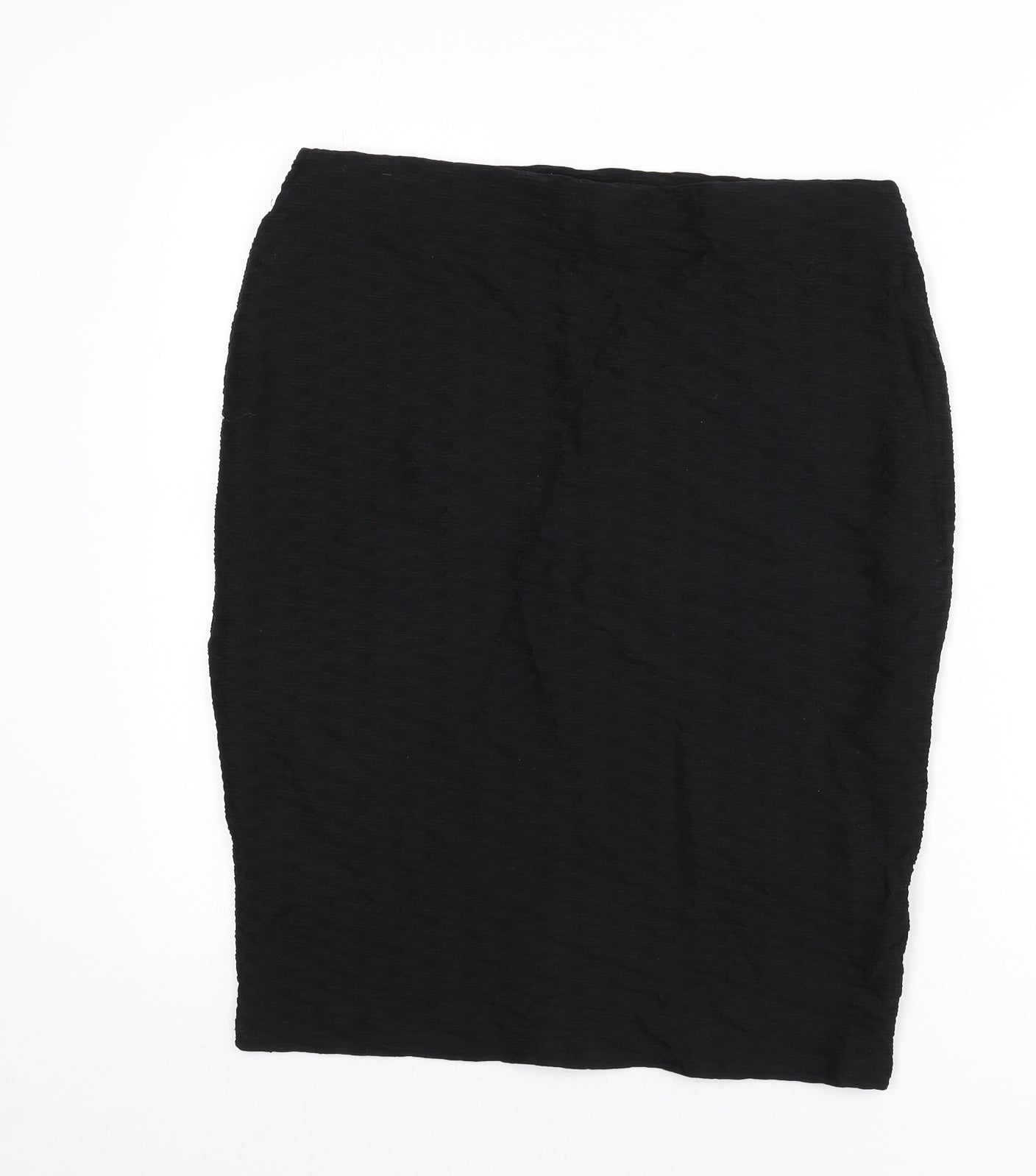 Marks and Spencer Womens Black Polyamide Bandage Skirt Size 14