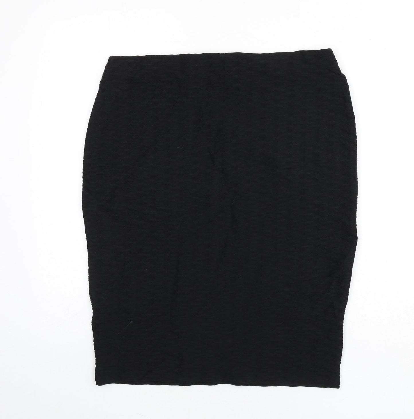 Marks and Spencer Womens Black Polyamide Bandage Skirt Size 14