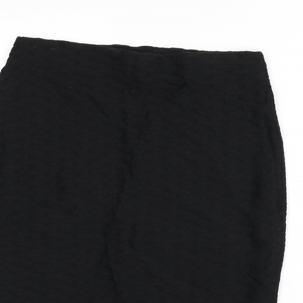 Marks and Spencer Womens Black Polyamide Bandage Skirt Size 14