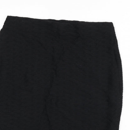 Marks and Spencer Womens Black Polyamide Bandage Skirt Size 14