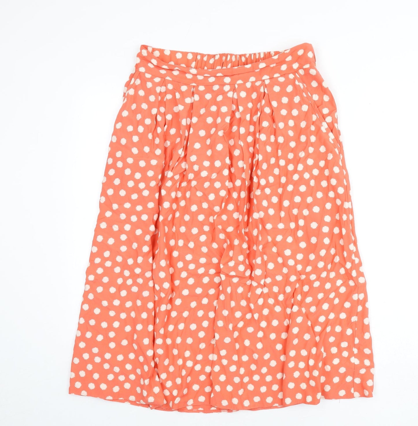 blue chameleon Womens Pink Floral Viscose Flare Skirt Size 12