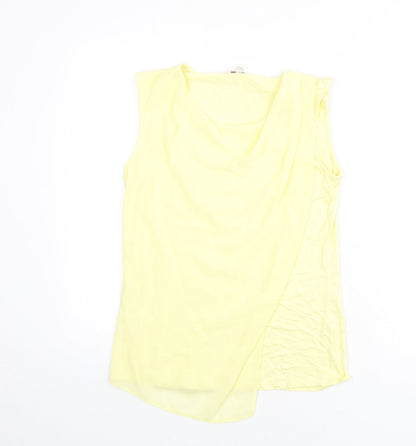 Womens UK Size 10 CC Yellow Basic Tank