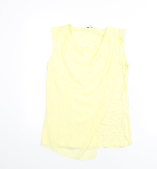 Womens UK Size 10 CC Yellow Basic Tank