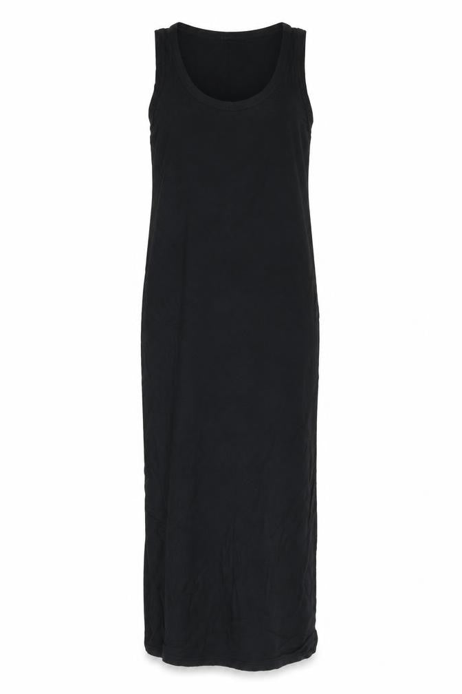 Gap Womens Black Viscose Maxi Size XS Scoop Neck Pullover - Slit