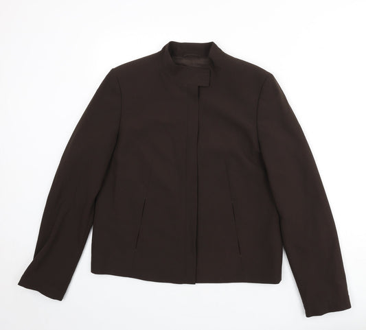 Betty Barclay Womens Brown Jacket Size 12 Zip