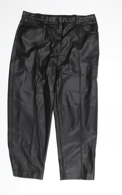 Womens UK Size 16 Marks and Spencer Regular Fit  Black Trousers
