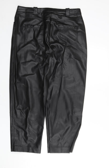 Womens UK Size 16 Marks and Spencer Regular Fit  Black Trousers