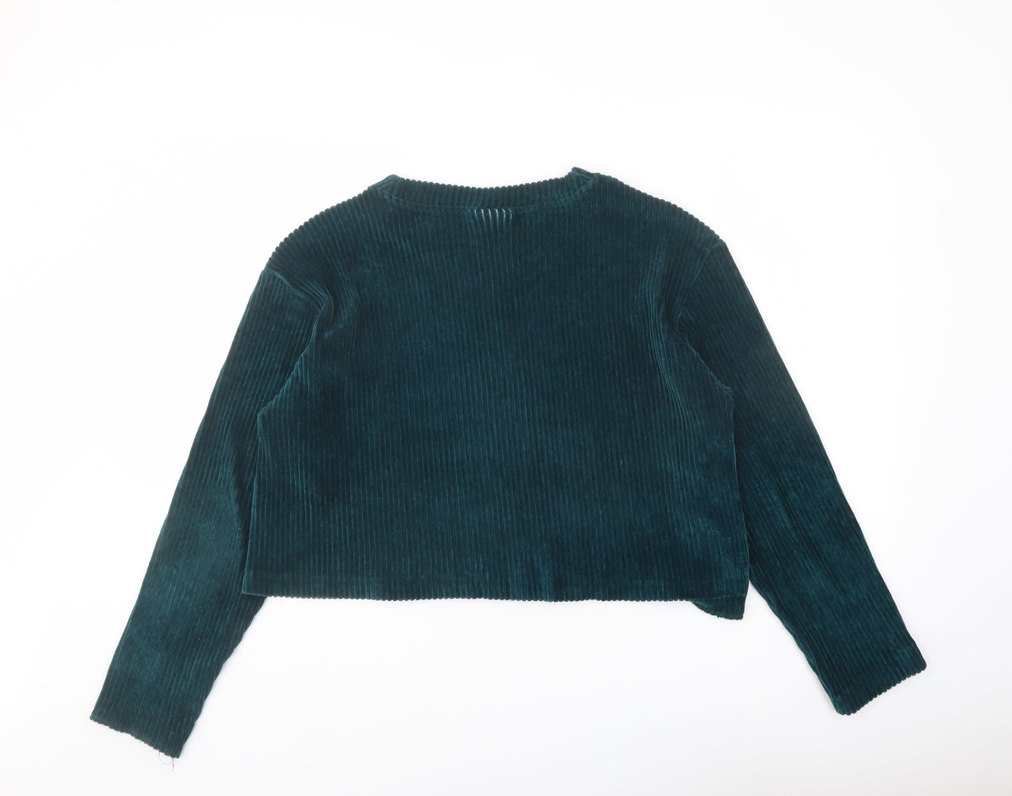 Womens UK Size S Weekday Green Basic Blouse