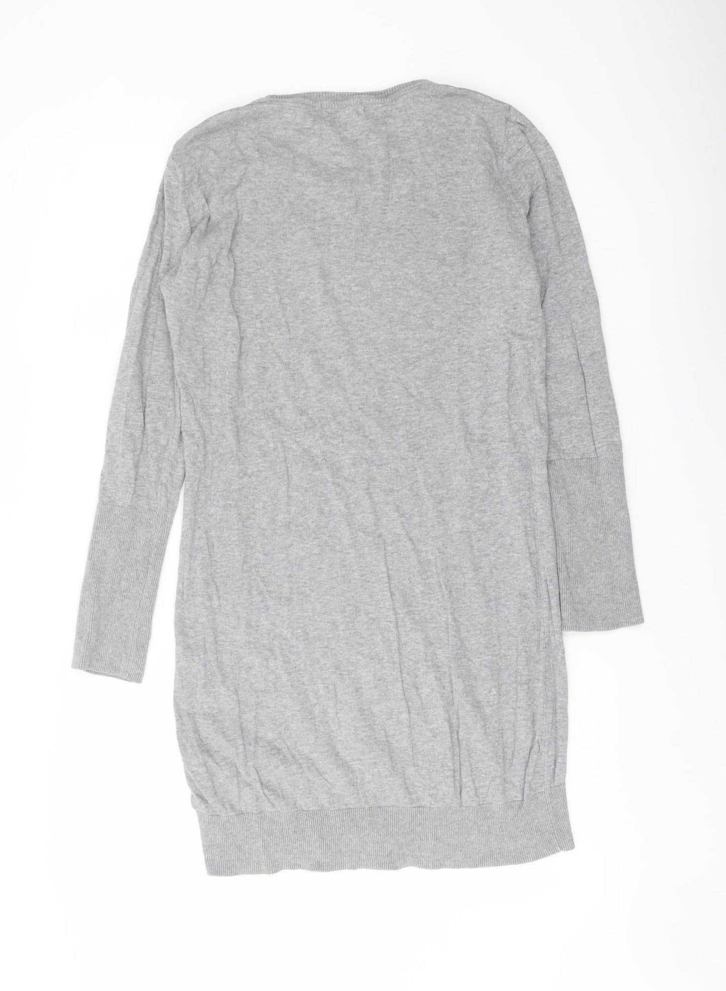 Womens UK Size 8 NEXT Grey Tunic Jumper