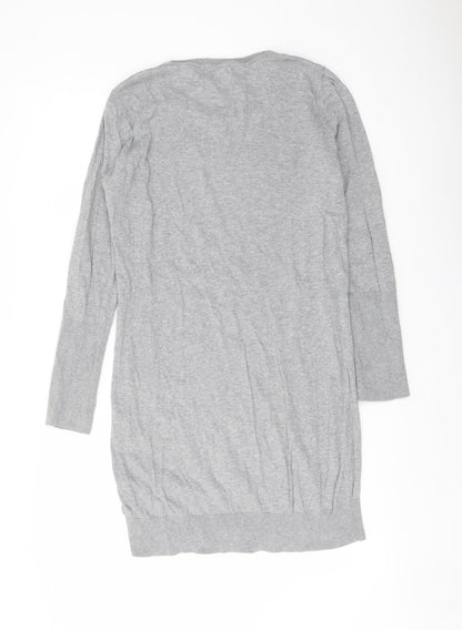 Womens UK Size 8 NEXT Grey Tunic Jumper