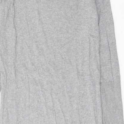 Womens UK Size 8 NEXT Grey Tunic Jumper