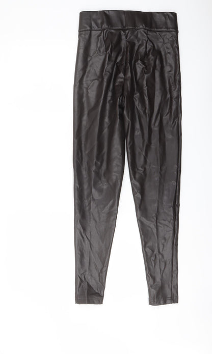 Womens UK Size 8 Marks and Spencer Regular Fit Jegging Brown Trousers