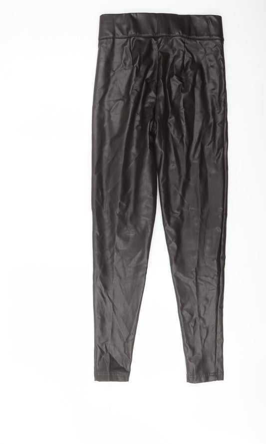 Womens UK Size 8 Marks and Spencer Regular Fit Jegging Brown Trousers