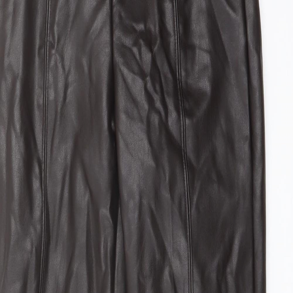 Womens UK Size 8 Marks and Spencer Regular Fit Jegging Brown Trousers