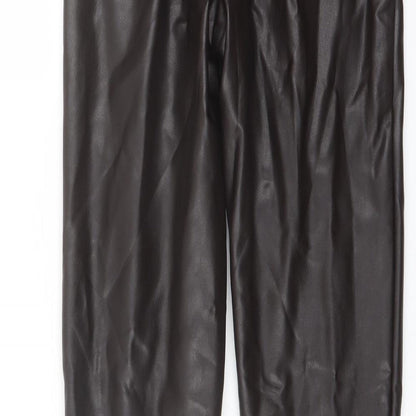 Womens UK Size 8 Marks and Spencer Regular Fit Jegging Brown Trousers