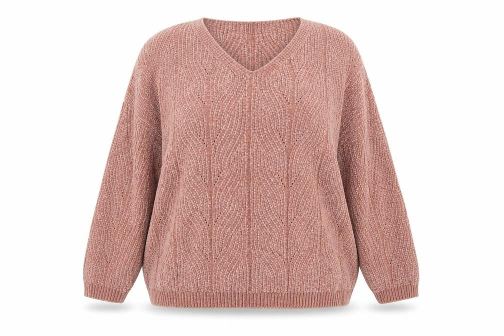Womens UK Size M Stradivarius Pink Pullover Jumper