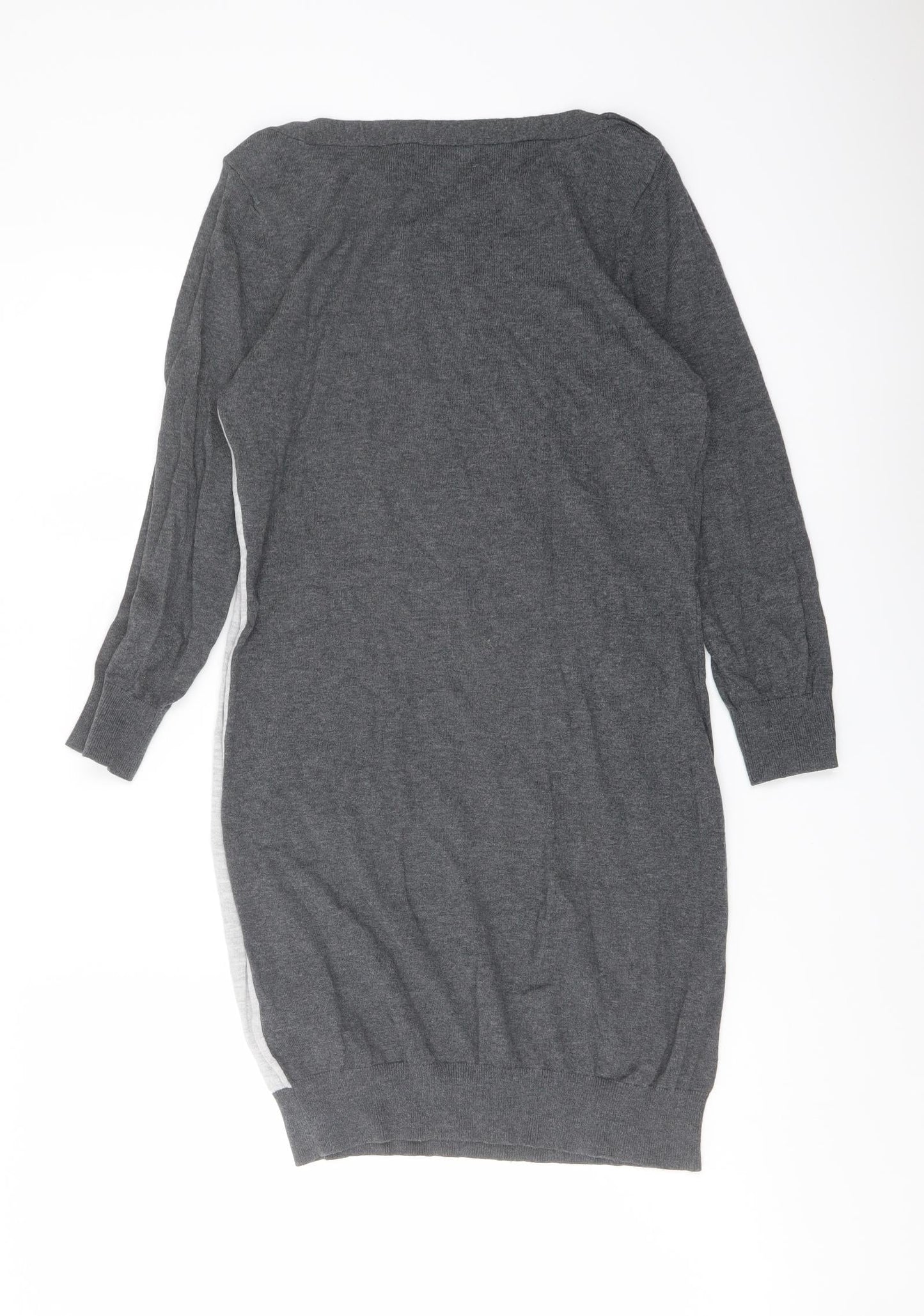 Womens UK Size 8 NEXT Grey Tunic Jumper