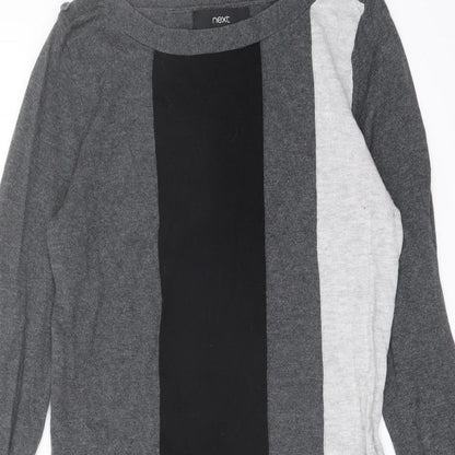 Womens UK Size 8 NEXT Grey Tunic Jumper