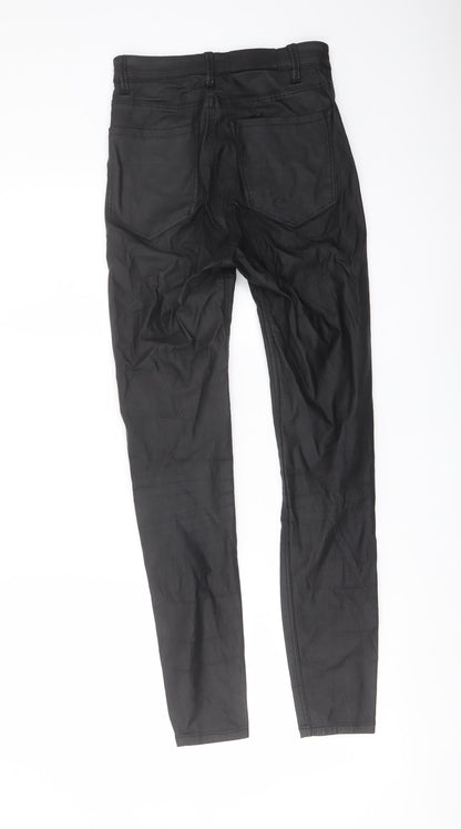 Womens UK Size 6 Stradivarius Regular Fit Jegging Black Trousers