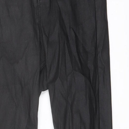 Womens UK Size 6 Stradivarius Regular Fit Jegging Black Trousers