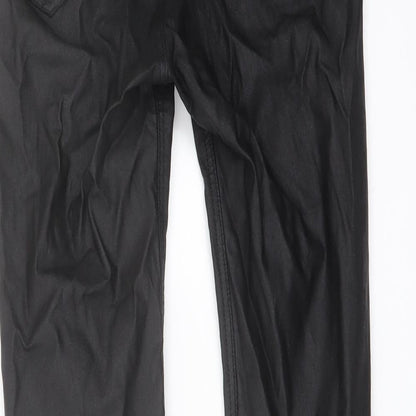 Womens UK Size 6 Stradivarius Regular Fit Jegging Black Trousers