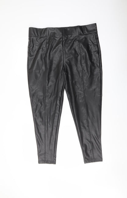 Womens UK Size 18 Marks and Spencer Regular Fit  Black Trousers
