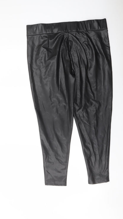 Womens UK Size 18 Marks and Spencer Regular Fit  Black Trousers