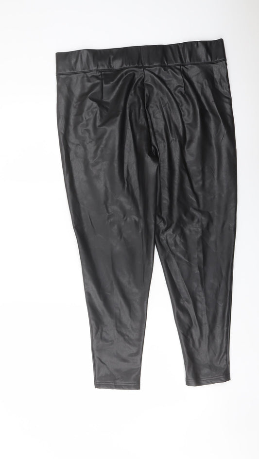 Womens UK Size 18 Marks and Spencer Regular Fit  Black Trousers