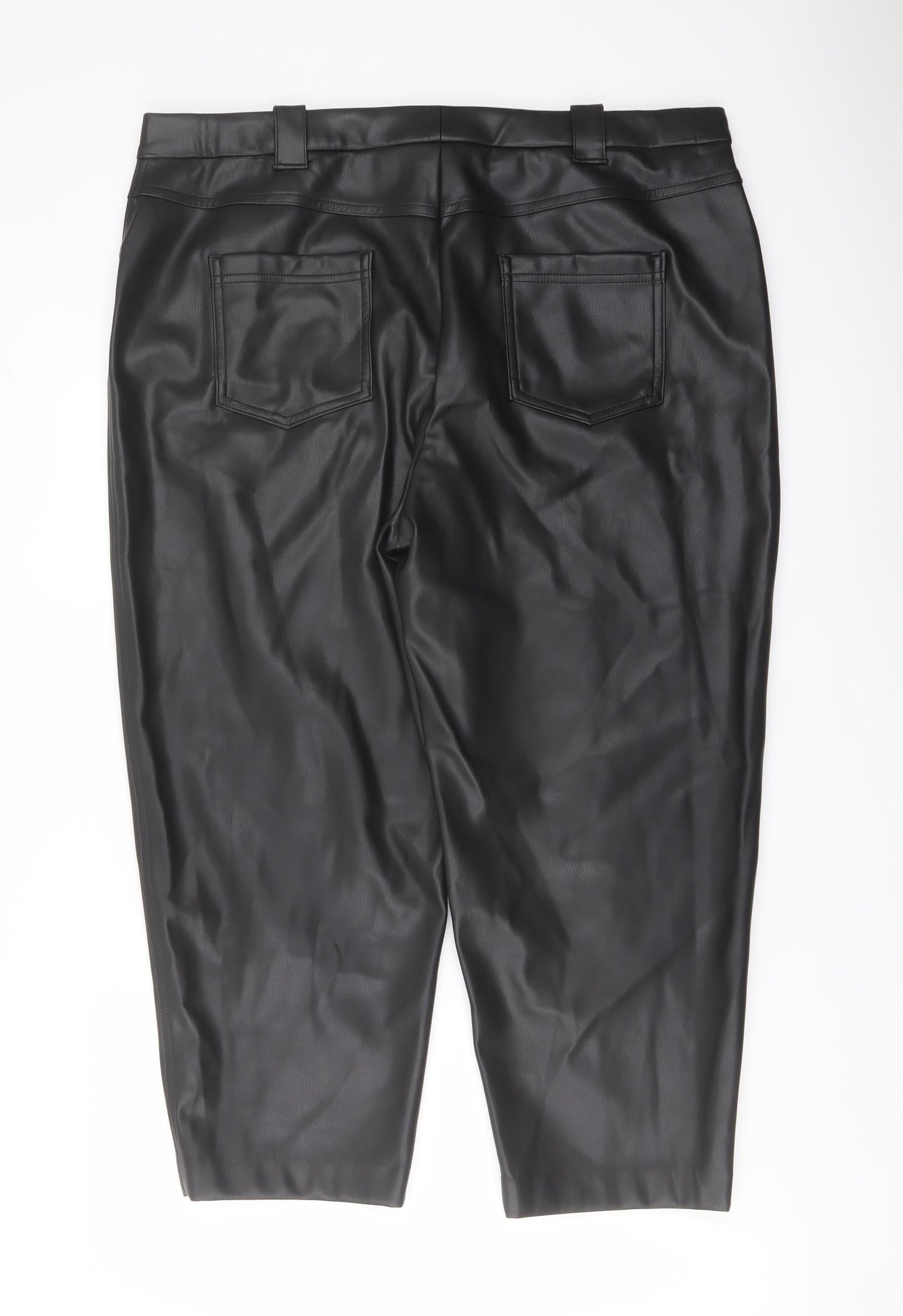 Womens UK Size 20 Marks and Spencer Regular Fit  Black Trousers