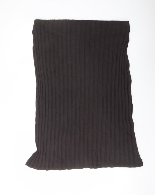Marks and Spencer Womens Brown Polyester Bandage Skirt Size 20