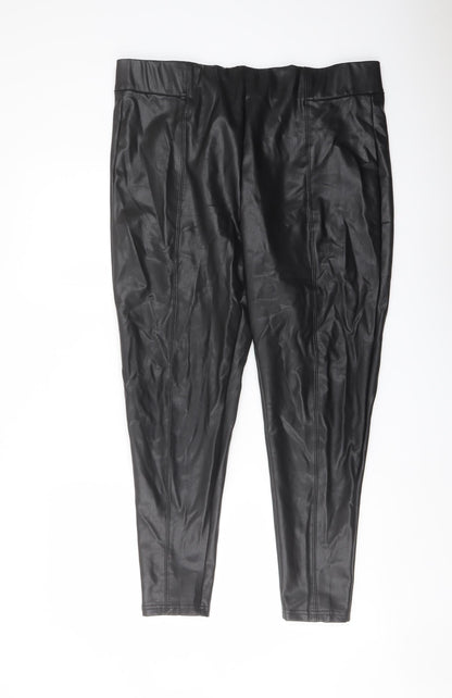 Womens UK Size 18 Marks and Spencer Regular Fit  Black Trousers