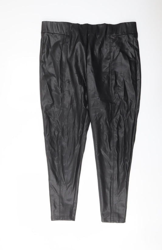 Womens UK Size 18 Marks and Spencer Regular Fit  Black Trousers