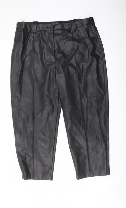 Womens UK Size 18 Marks and Spencer Regular Fit  Black Trousers