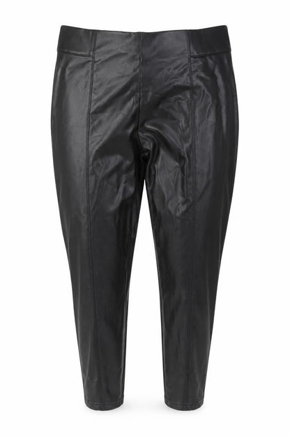 Marks and Spencer Womens Black Polyester Trousers Size 18 L25 in Regular