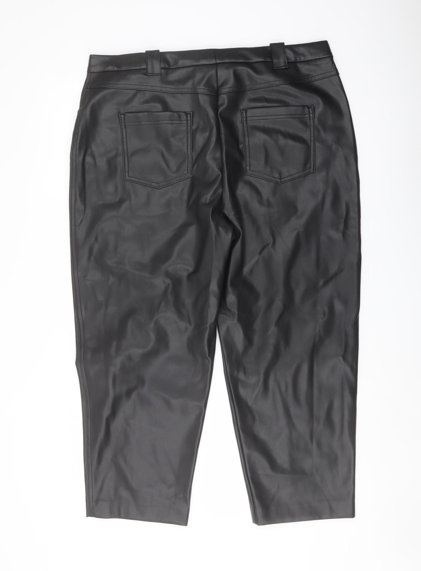 Womens UK Size 18 Marks and Spencer Regular Fit  Black Trousers