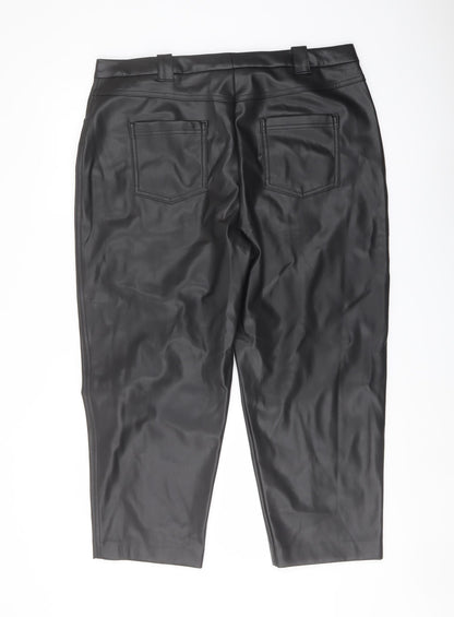 Womens UK Size 18 Marks and Spencer Regular Fit  Black Trousers