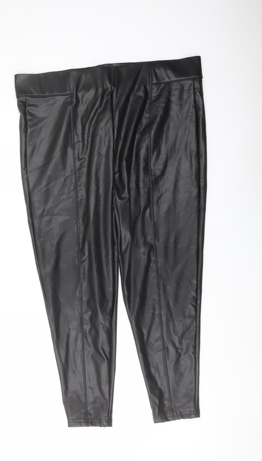 Womens UK Size 20 Marks and Spencer Regular Fit  Black Trousers