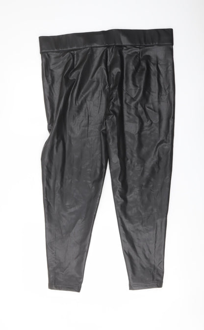 Womens UK Size 20 Marks and Spencer Regular Fit  Black Trousers
